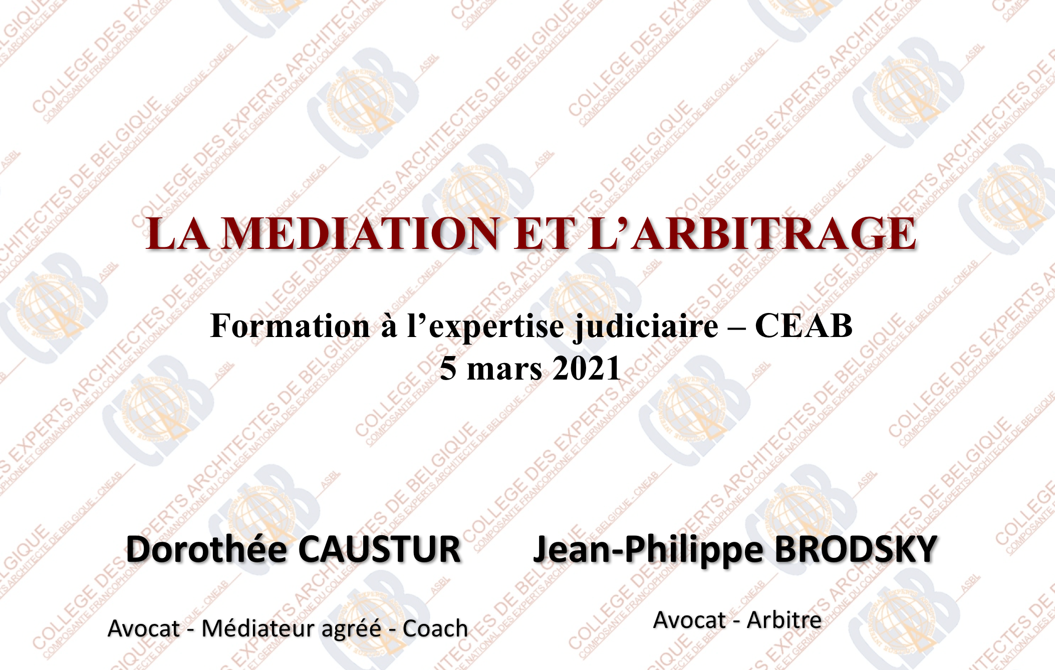 Devenir Expert judiciaire, c'est aussi être formé à la Médiation !